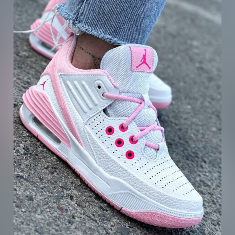 Jordan Pink Sneakers Breathable Design